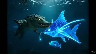 Brutal Anime Story: Giant Crocodile vs Deep Sea Fish &mdash; The Hunt Begins