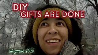 a cozy diy picture gift & wrapping presents on the best snow days | VLOGMAS 2025| Alaskan Anna