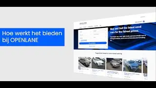 Hoe biedingen plaatsen en beheren | OPENLANE autoveilingen