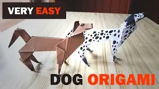 Origami Dog - Как сделать шаг за шагом бумажную собаку