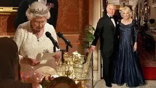 The Queen gives rare emotional speech at son Charles' 70th birthday party
