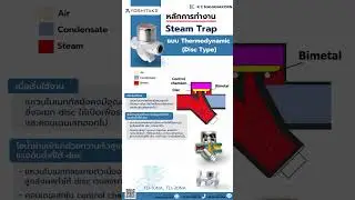 หลัการทำงาน Steam Trap แบบ Thermodynamic Trap (Disc type) รุ่น TD 10NA