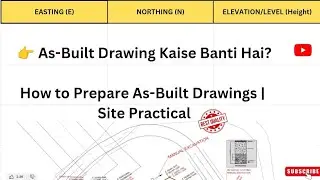 👉 As-Built Drawing Kaise Banti Hai? | How to Prepare As-Built Drawings | Site Practical
