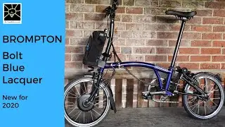 Новый складной велосипед Brompton Electric 2020 года, цвет &mdash; Bolt Blue Lacquer