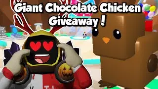 GIANT CHOCO CHICKEN *SECRET PET* GIVEAWAY 😱🎉 THX FOR ALMOST 20KSUBS