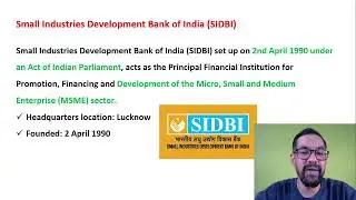 What is SIDBI | Small Industrial Development Bank of India