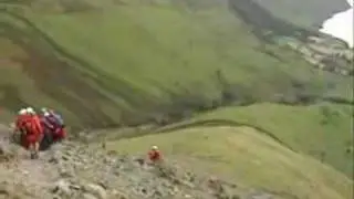 Wasdale Mountain Rescue Team - Injured Knee Scafell Pike