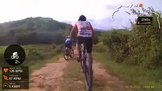 Chom Mok pagoda view point { Max Grade 29.3% }( Cycling around KengTung East of Shan State Myanmar )