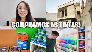 DIA DE COMPRAR AS TINTAS DA NOSSA CASA | Valores | obra a todo vapor | DIÁRIO DE OBRA #9