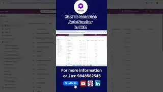 Auto Number generation Dynamics crm #lesscoding #shorts #besttechnology
