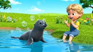 Baby Seal Played with Floating Bubbles 🦭🫧 | Nursery Rhymes for Kids & Baby Songs
