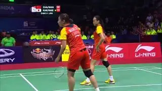 2014 Uber Cup Final China vs Japan Zhao Yunlei-Wang Xiaoli vs Miyuki Maeda-Reika Kakiiwa