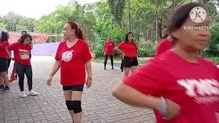 Let's do it sweating the red uniform zumba dance workout morning routine azl family 