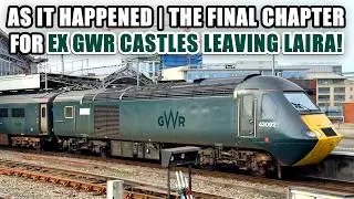 THE END! All ex GWR HST Castle Sets leaving Laira as it happened. Every move including 43092 + 43093