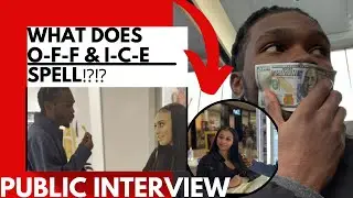 What Word Does O-F-F & I-C-E Spell⁉️Public interview 📸