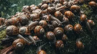 Rare Phenomenon: A Sea of Snails Covers the Yard!