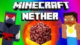 Minecraft Epic NOOB Adventures - The Nether, Ghasts, Bridge Fails, Portal Trolling (Funny Moments)