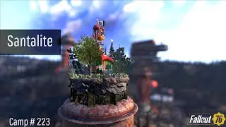 Fallout 76 Camp Build | Santalite | Christmas // Unfinished Mansion // Clean // Modern // Prefab