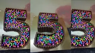 5 no cake design(5 no cake mix fruit flavour)5no cake cutting)(5 no cake full ricepe)(5 no cake