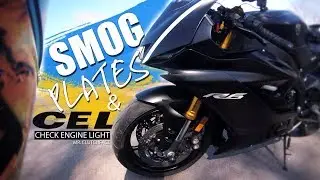 Yamaha R6 Smog Plates & Check Engine Light