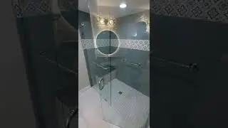 Walk-In Shower 🌪️.                                          #shorts #bathroom #design