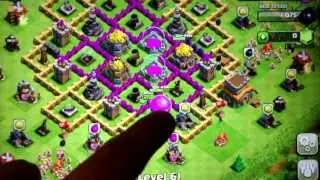 Town Hall level 8 Defense For Farming