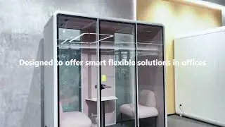 Model SL Privacy Pod #officepods #officefurniture #soundproofing #silentbooth #acousticbooth