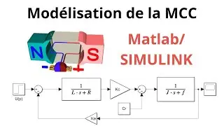 Mod&eacute;lisation de la machine &agrave; courant continu MCC sur matlab simulink transformation de laplace