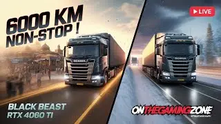 🤯 RTX 4060 Ti Pushes ETS2 to the LIMIT! 6000KM Non-Stop Speed LIVE! @OnTheGamingZone