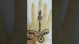 Simple Floral Mehndi That Looks Heavy 😍✨