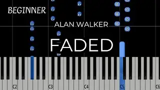 Alan Walker - Faded | Piano Tutorial (EASY)