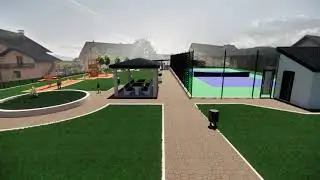 Kupres Sport Recreation Center Landscape Project in Revit 2022 Render in Enscape 3.0
