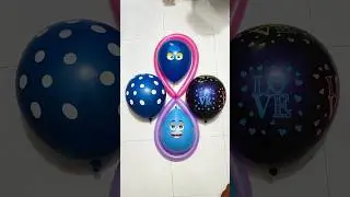 Wait For monster big balloon pop colourful #asmr #balloon #satisfying #amazing #trending