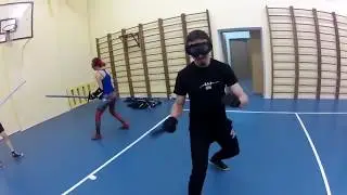 Armed Combat and Tactics- Russia. Knife fighting - first person POV