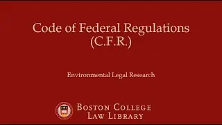 Code of Federal Regulations