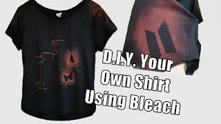 Making my own BTS Merch - D.I.Y. bleach shirt