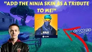 NINJA DEMANDS HIS OWN SKIN IN FORTNITE! (Fortnite Stream Highlights)