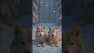 When Danger Came, He Stayed Calm&hellip; 🐺❄️. #shorts