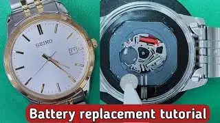 How to replace the battery on a Seiko 6N52 watch