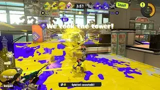Splatoon 3: Last-minute drama in Tower Control [19(6)-7, Range Blaster]
