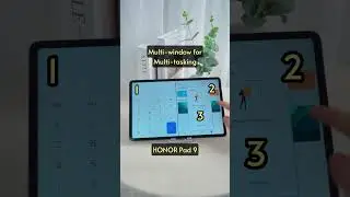 Enhance your productivity with #HONORPad9 split-screen multitasking. #HONOR