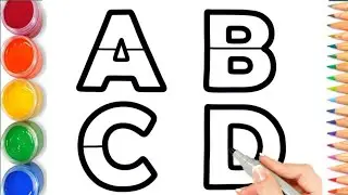 ABCD writing practice for children, english alphabet( part 5) kids learning videos #abcd #preschool