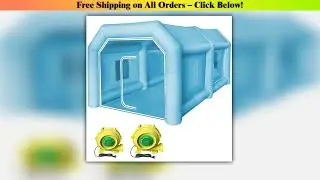 SucceBuy Inflatable Tent 13x 8 x 7 FT Inflatable Spray Booth Custom Tent Inflatable Paint Booth