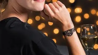 Black Lace - Temporary Skin Jewelry