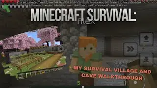 Zian Minecraft Survival Mode World | My Survival Village and Cave walkthrough 