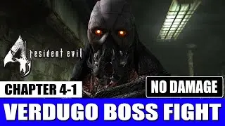 Verdugo Boss Fight | Resident Evil 4 - Salazar Right Hand Boss Fight | (Chapter 4-1)
