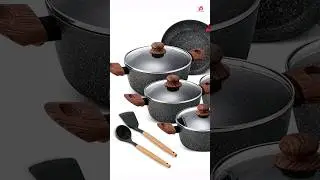 Лучший набор гранитной антипригарной посуды #cookware