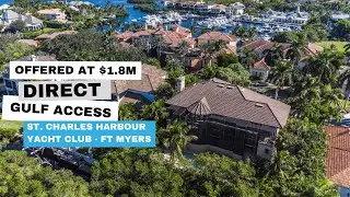 Direct Gulf Access Estate Home in St. Charles Harbour Yacht Club, Fort Myers Florida | $1.8M