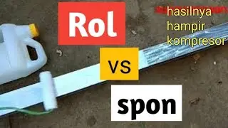 cara cat pagar besi dengan kuas/spon/spon vs rol