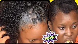Rubber-band Method + curly Bun for Natural hair| Jwillscool
